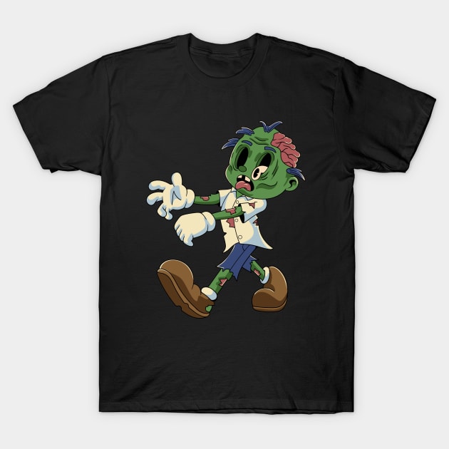 Funny Zombie Halloween T-Shirt by milatees